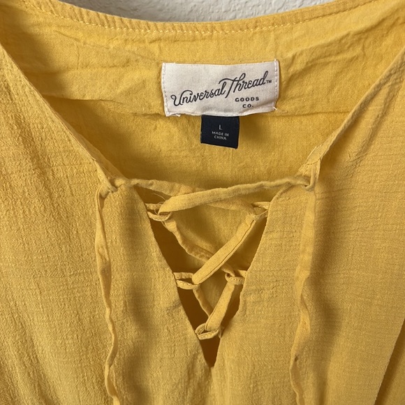 Universal Thread Yellow Sleeveless Dress - Picture 3 of 5